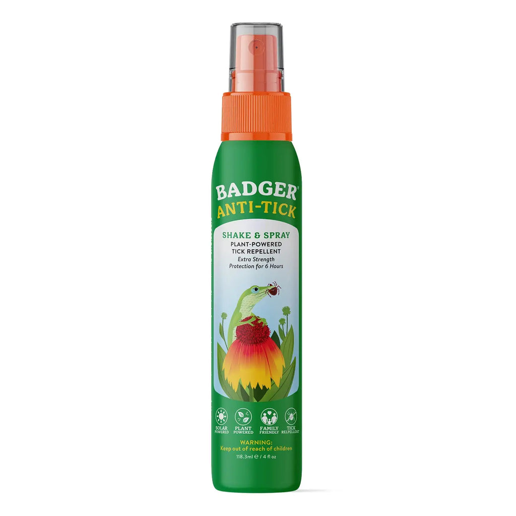 Badger Tick Spray, All Natural Tick Repellent