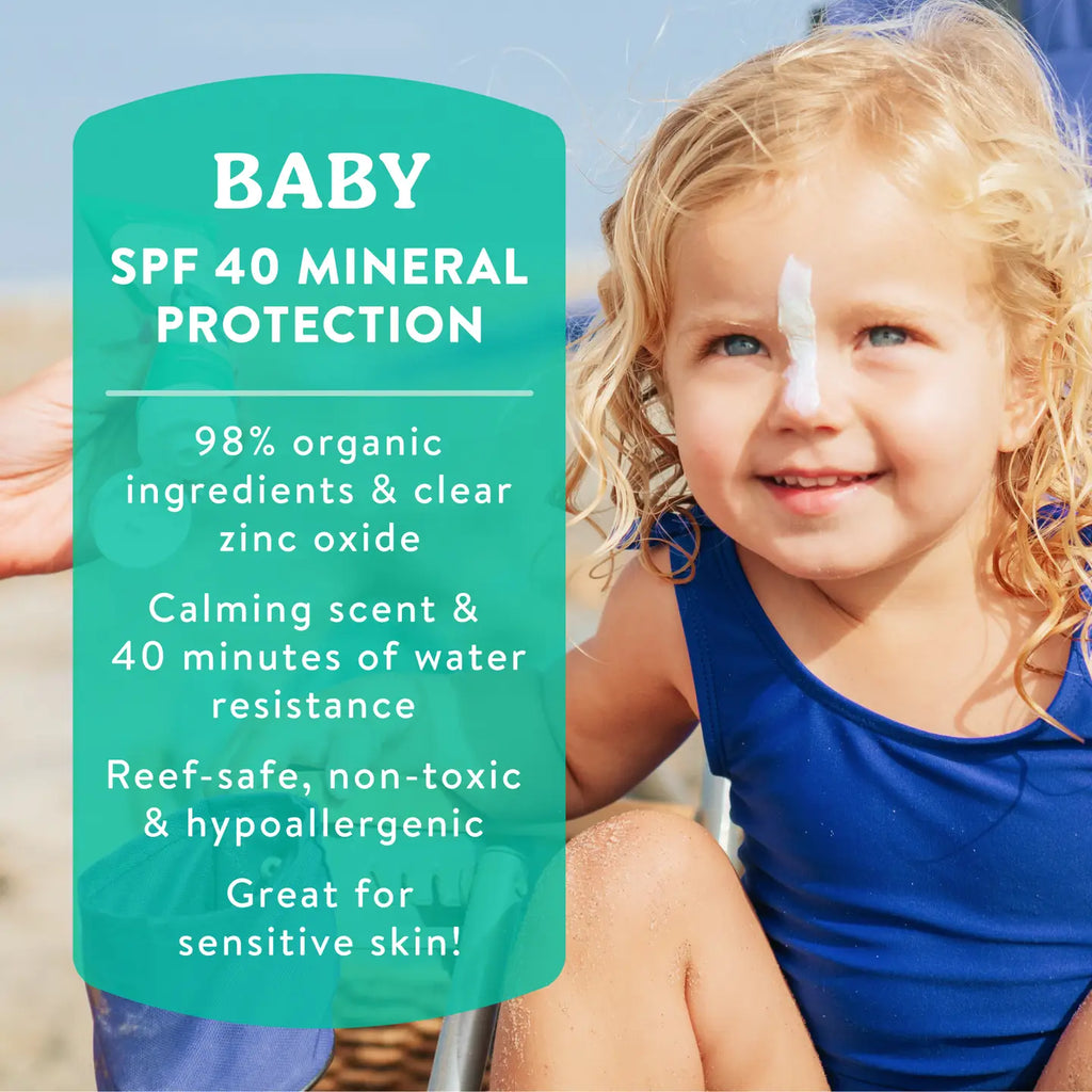 Badger Mineral Baby Sunscreen Cream Spf 40