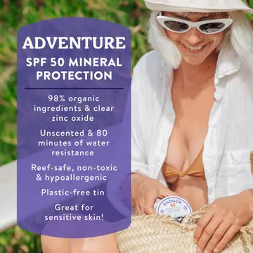 Badger Mineral Sunscreen Cream Spf 50 Adventure Tin