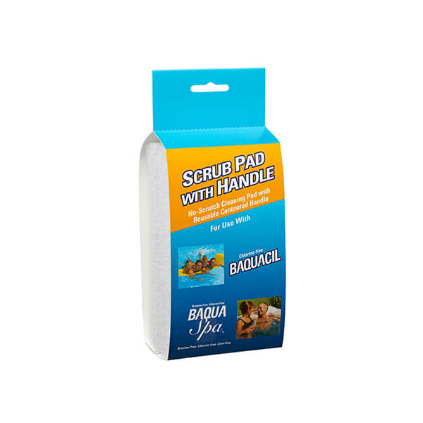 Baquacil Baqua Spa No-Scratch Cleaning Pad with Reusable Contoured Handle