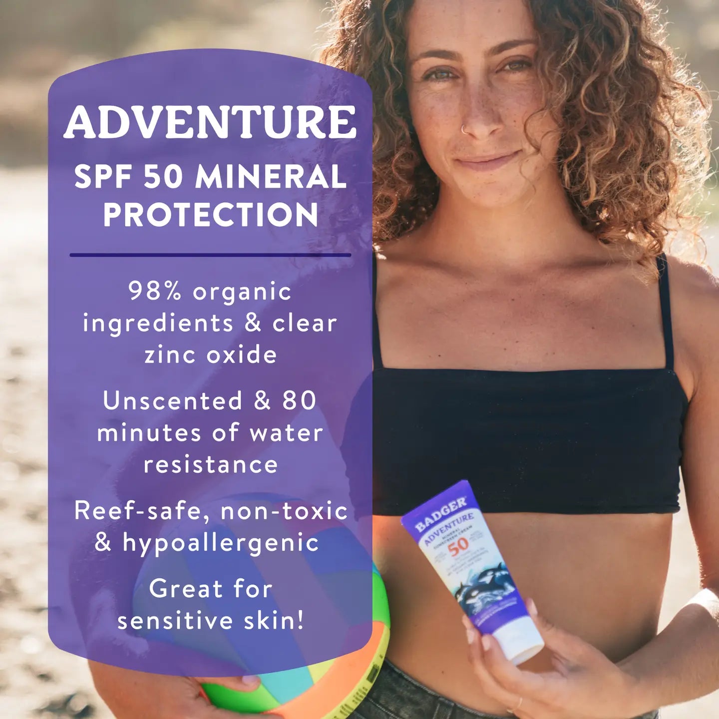 Badger Mineral Sunscreen Cream Spf 50