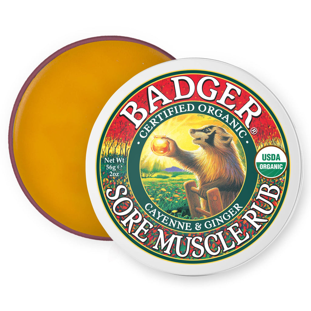 Badger Sore Muscle Rub - Soothing Warmth for Muscles & Joints