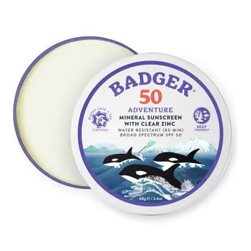 Badger Mineral Sunscreen Cream Spf 50 Adventure Tin