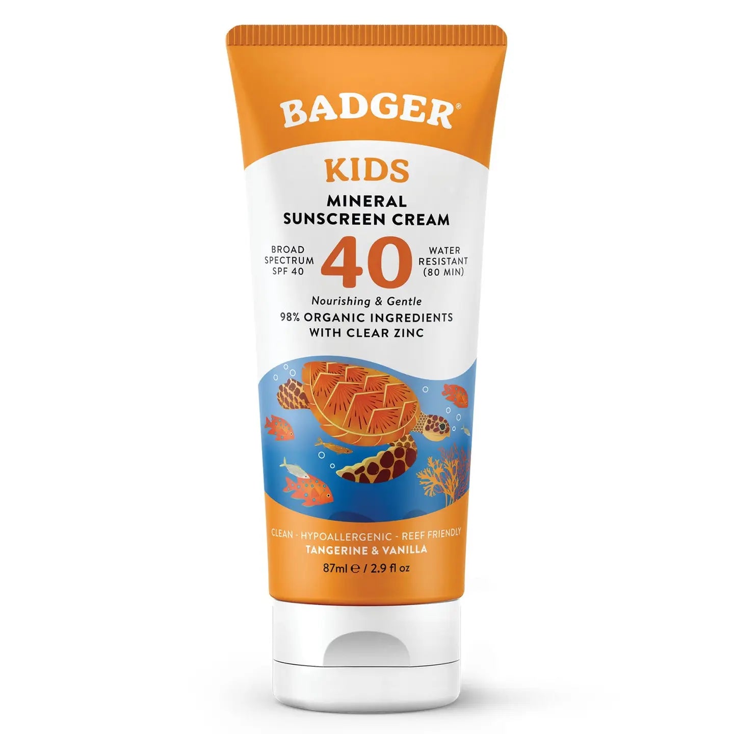 Badger Kids Mineral Sunscreen Cream Spf 40