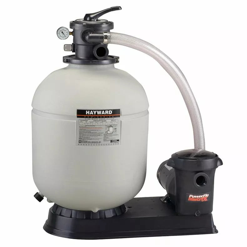 18” ProSeries Sand Filter System with 1.5HP LX Pump, Hose