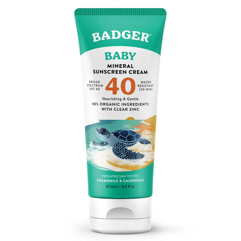 Badger Mineral Baby Sunscreen Cream Spf 40