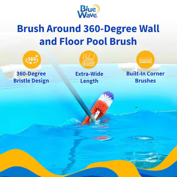 Blue Wave Wall Brush