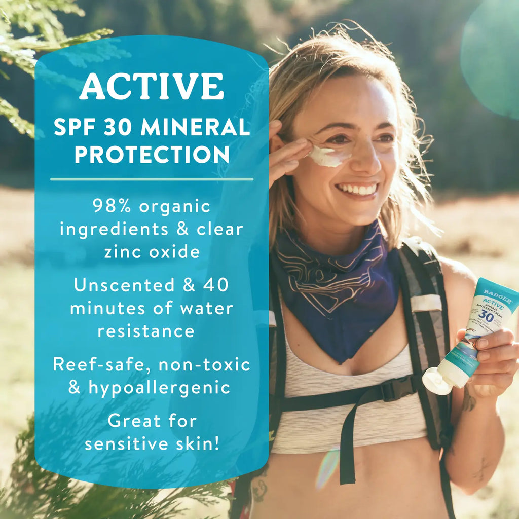 Badger Mineral Sunscreen Cream Spf 30