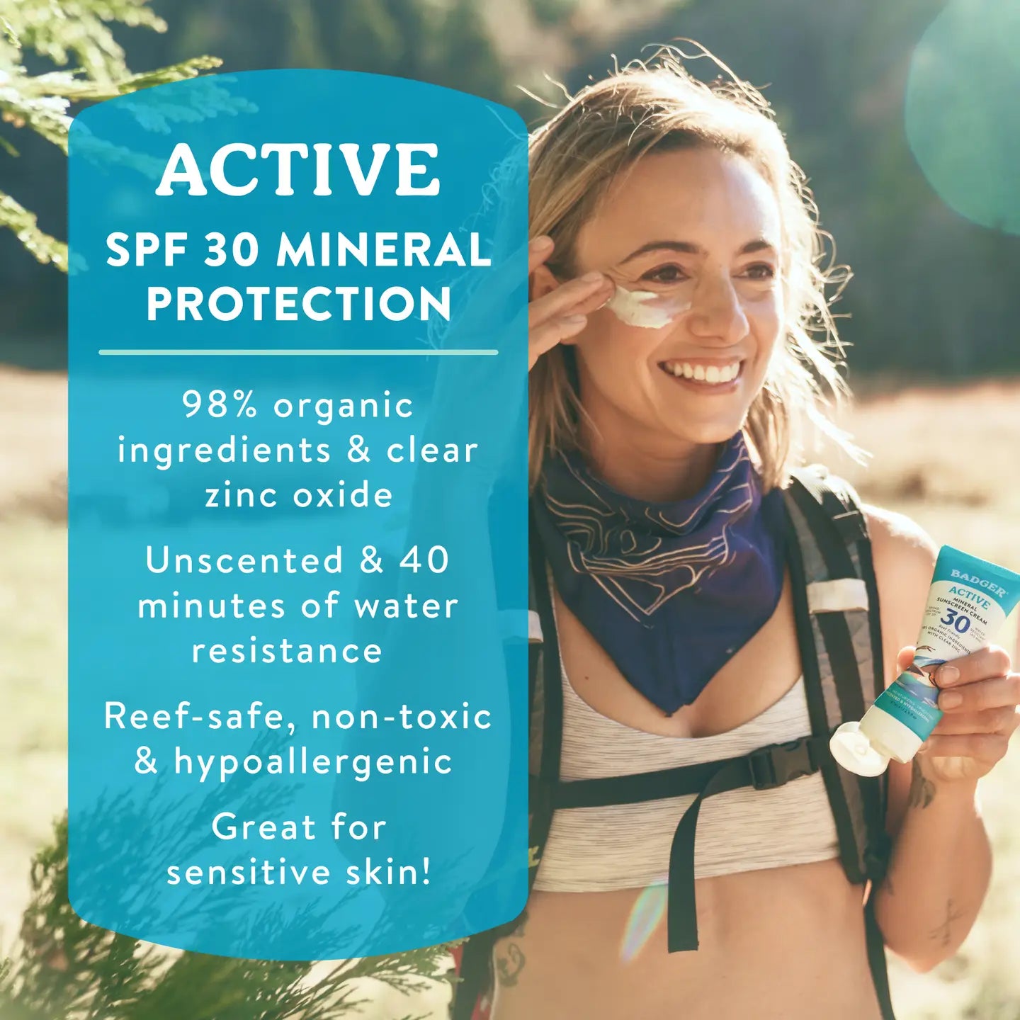 Badger Mineral Sunscreen Cream Spf 30
