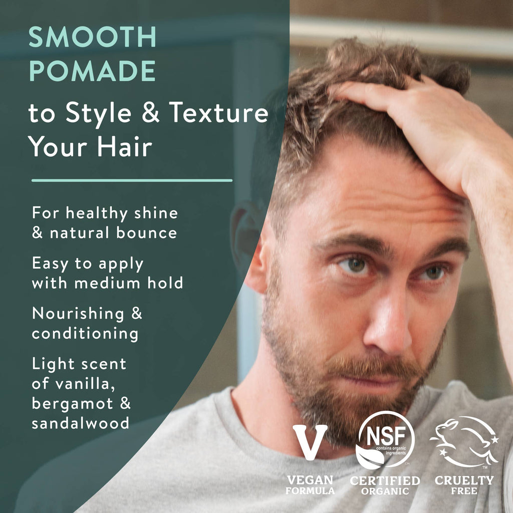 Badger Hair Pomade, Nourishes Hair & Scalp, Medium Hold