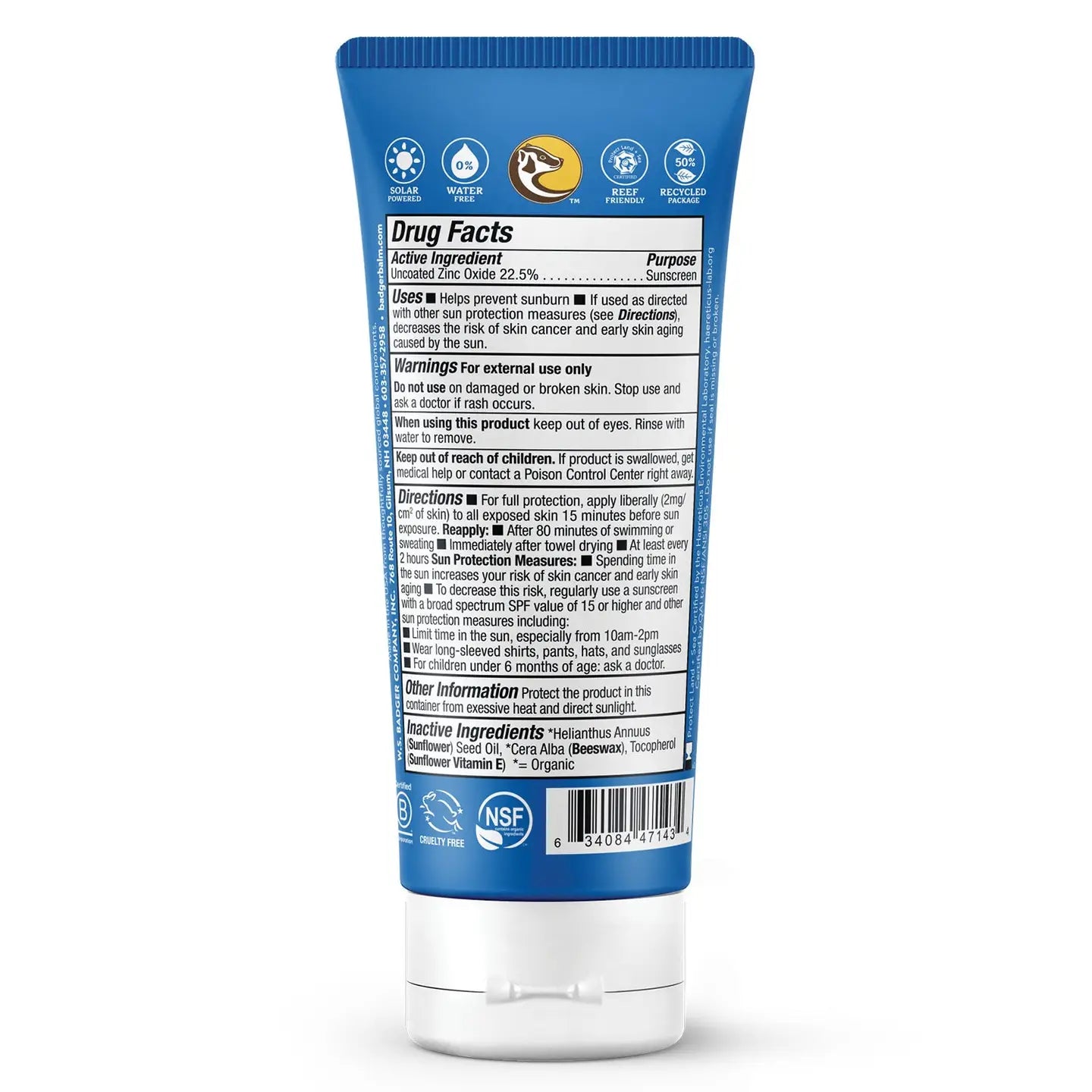 Badger Mineral Sunscreen Spf 40
